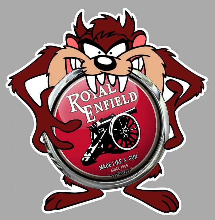 Sticker TAZ ROYAL ENFIELD : Couleur Course