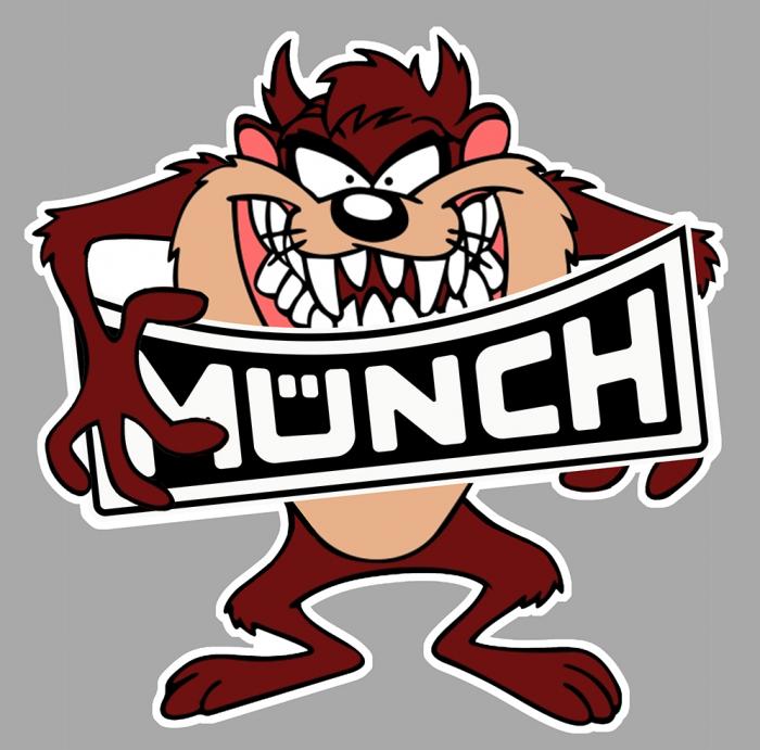 Sticker TAZ MUNCH : Couleur Course