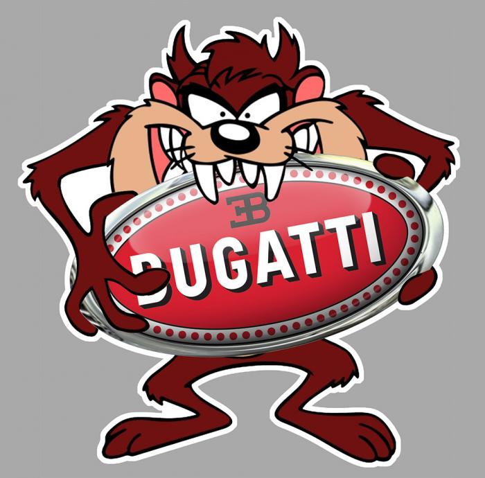 Sticker TAZ BUGATTI : Couleur Course