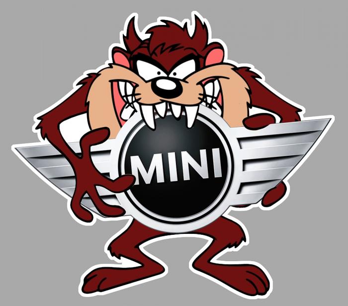 Sticker TAZ MINI COOPER : Couleur Course