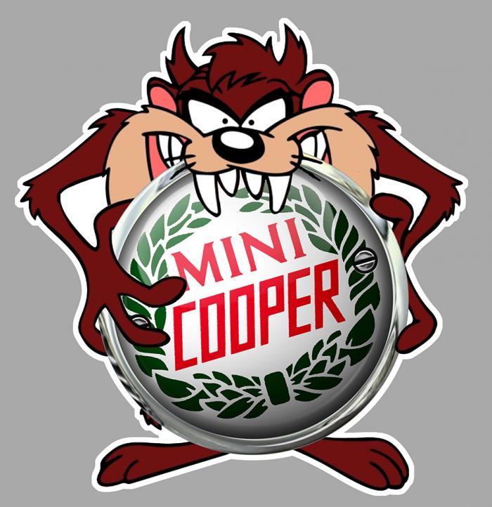 Sticker TAZ MINI COOPER : Couleur Course