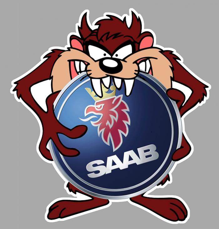 Sticker TAZ SAAB : Couleur Course