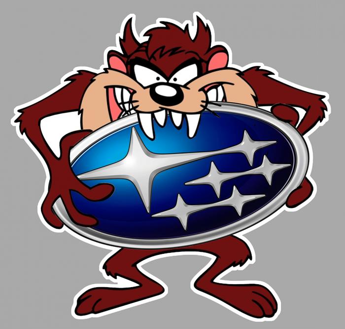 Sticker TAZ SUBARU : Couleur Course