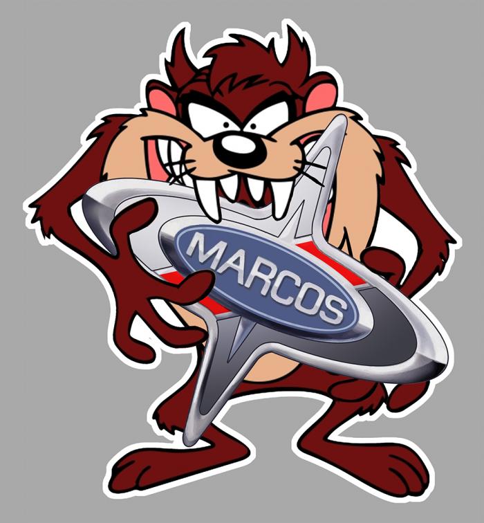 Sticker TAZ MARCOS : Couleur Course