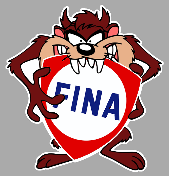 Sticker TAZ FINA : Couleur Course