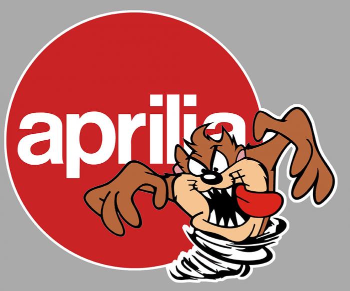 Sticker TAZ APRILIA : Couleur Course