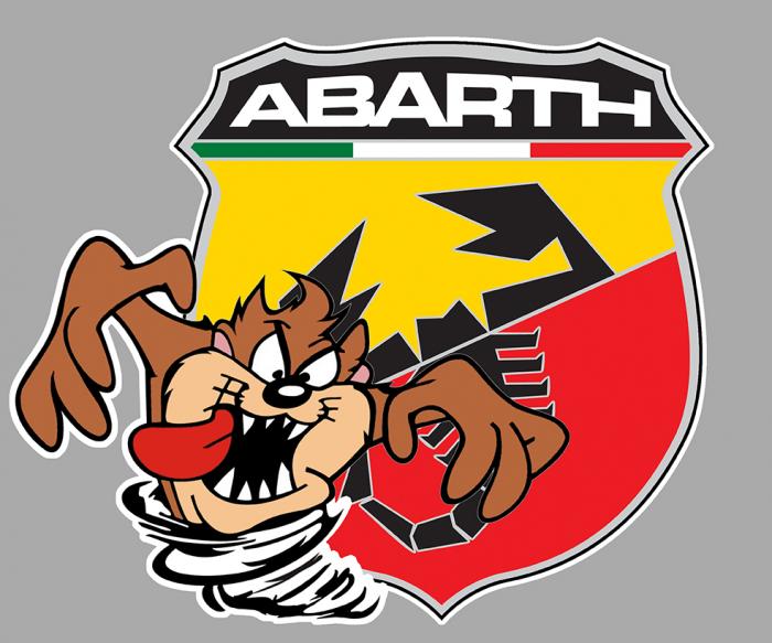 Sticker TAZ ABARTH : Couleur Course