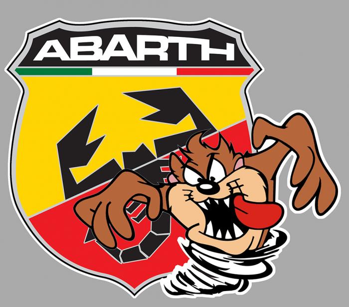 Sticker TAZ ABARTH : Couleur Course