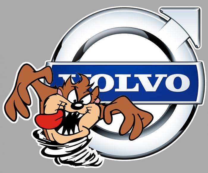 Sticker TAZ VOLVO : Couleur Course