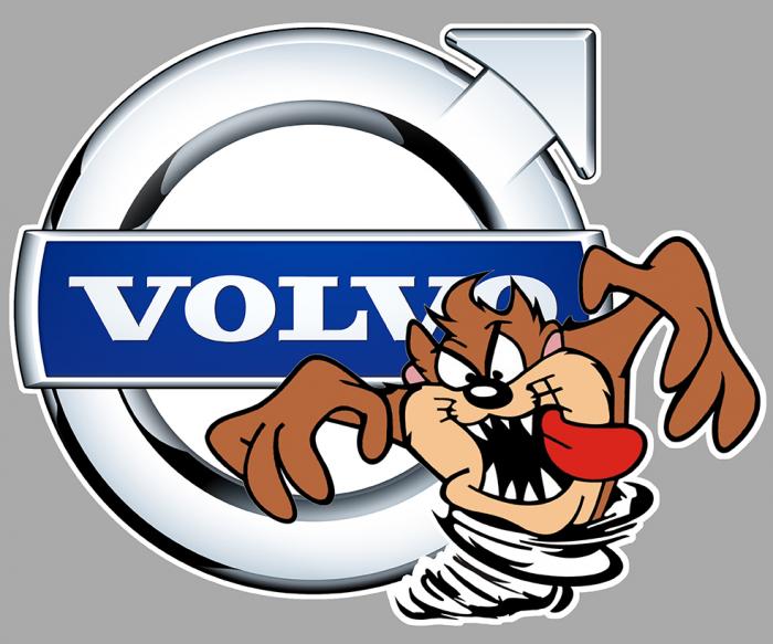 Sticker TAZ VOLVO : Couleur Course