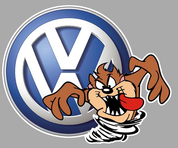 Sticker TAZ VOLKSWAGEN VW : Couleur Course