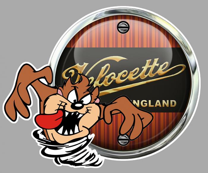 Sticker TAZ VELOCETTE : Couleur Course