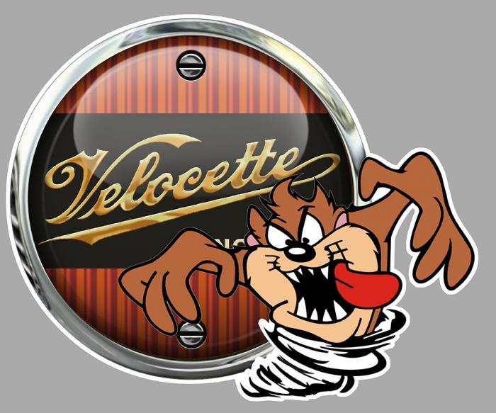 Sticker TAZ VELOCETTE : Couleur Course