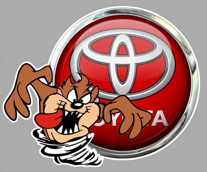 Sticker TAZ TOYOTA : Couleur Course