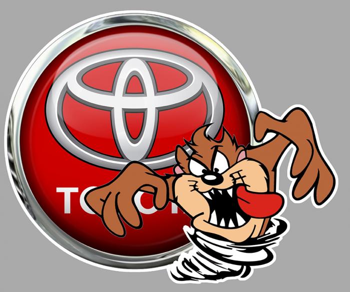 Sticker TAZ TOYOTA : Couleur Course