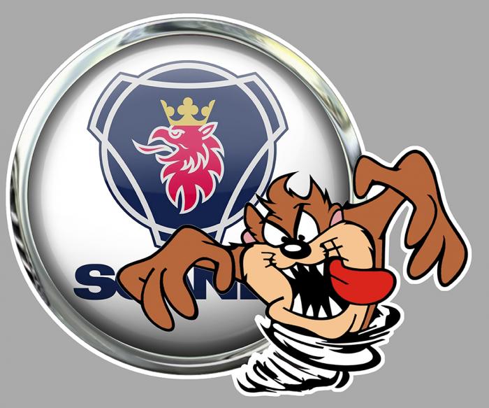 Sticker TAZ SCANIA : Couleur Course