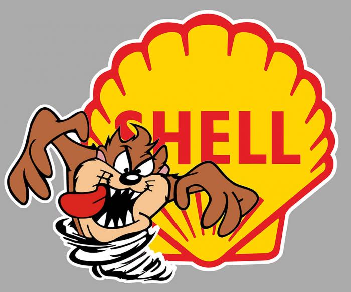 Sticker TAZ SHELL : Couleur Course