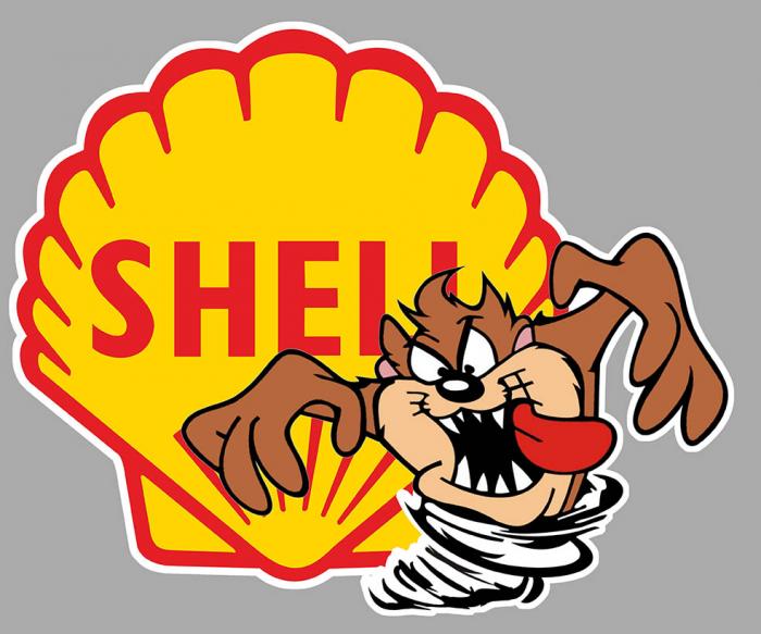 Sticker TAZ SHELL : Couleur Course