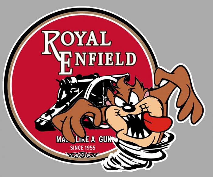 Sticker TAZ ROYAL ENFIELD : Couleur Course