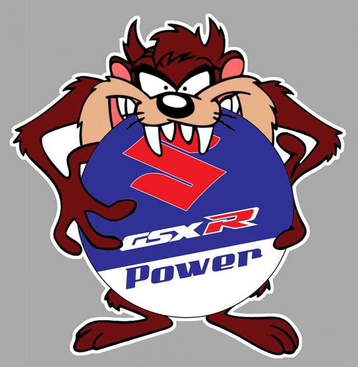 Sticker TAZ SUZUKI GSXR POWER : Couleur Course