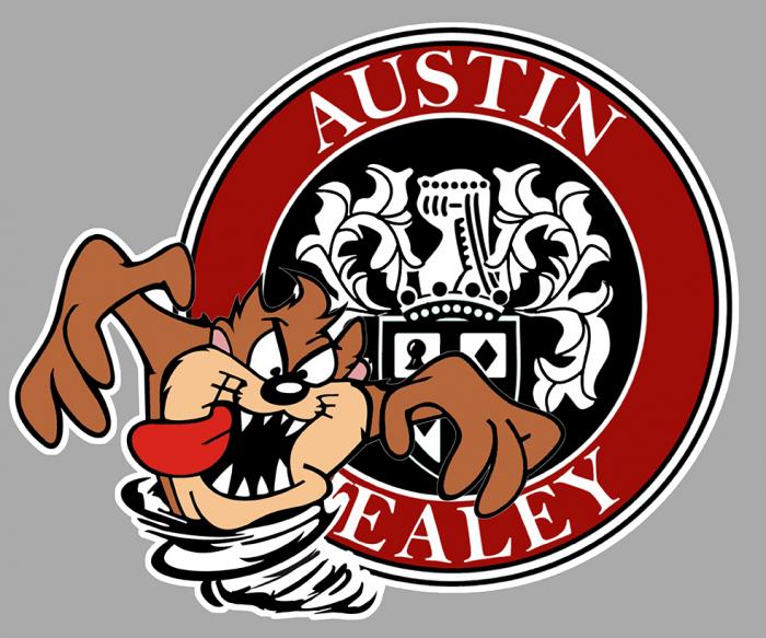 Sticker TAZ AUSTIN HEALEY : Couleur Course