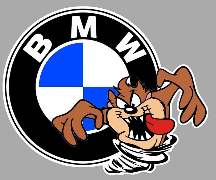 Sticker TAZ BMW : Couleur Course