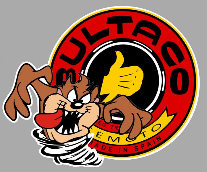 Sticker TAZ BULTACO : Couleur Course