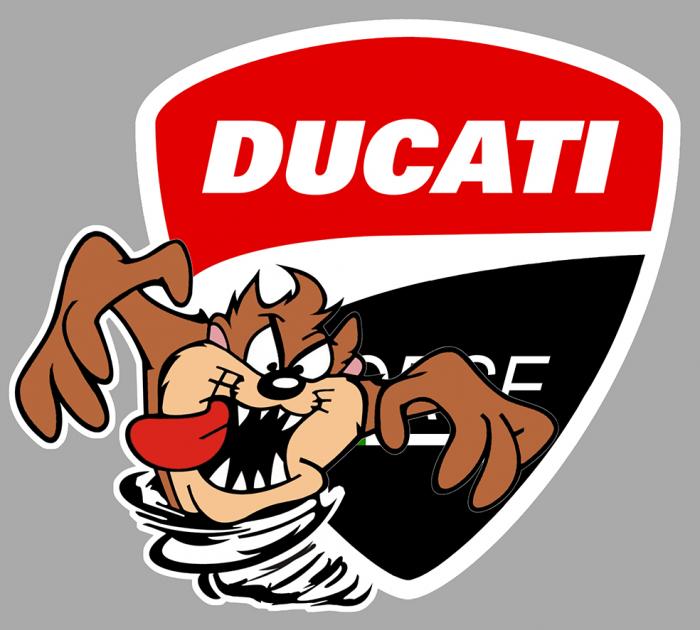 Sticker TAZ DUCATI : Couleur Course