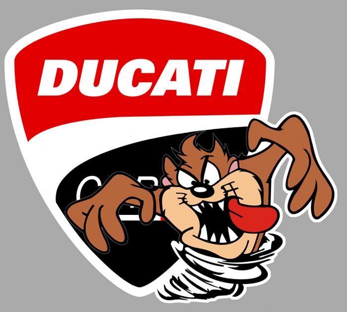 Sticker TAZ DUCATI : Couleur Course