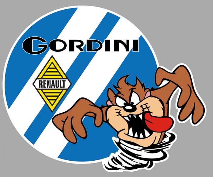 Sticker TAZ GORDINI : Couleur Course