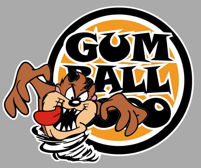 Sticker TAZ GUMBALL 3000 : Couleur Course