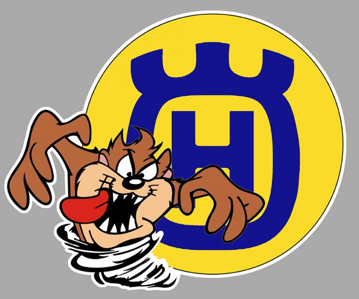 Sticker TAZ HUSQVARNA : Couleur Course