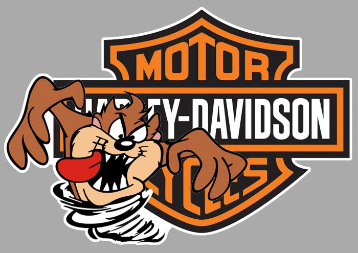 Sticker TAZ HARLEY DAVIDSON : Couleur Course