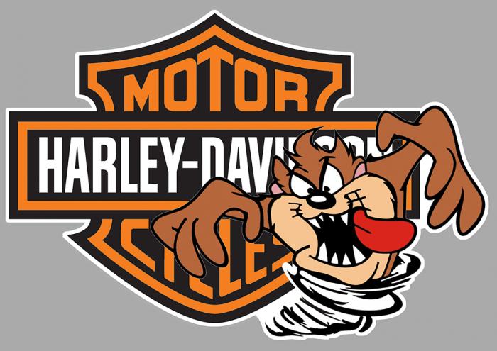 Sticker TAZ HARLEY DAVIDSON : Couleur Course