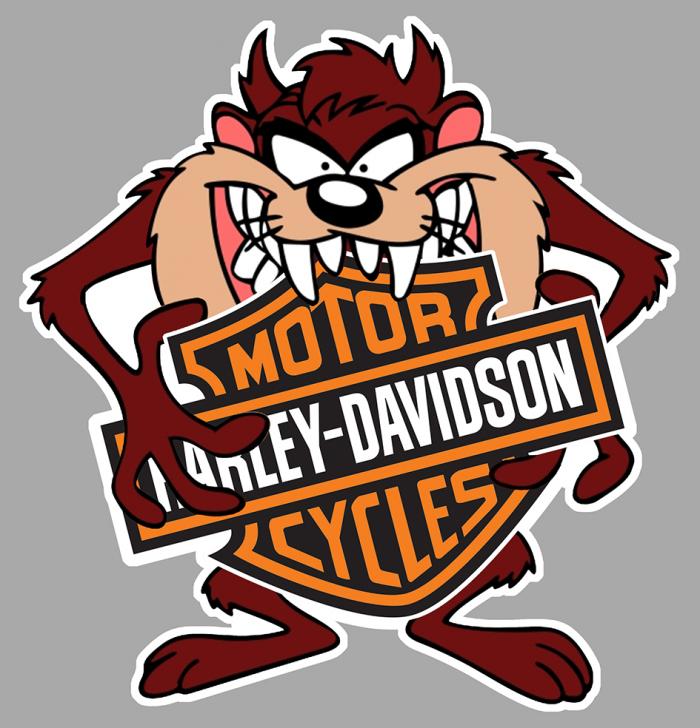 Sticker TAZ HARLEY DAVIDSON : Couleur Course