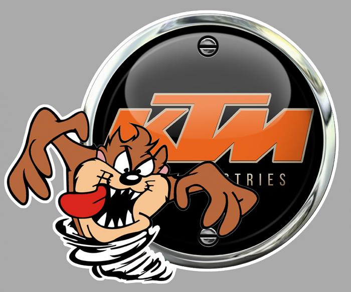 Sticker TAZ KTM : Couleur Course