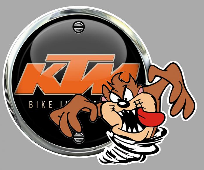 Sticker TAZ KTM : Couleur Course