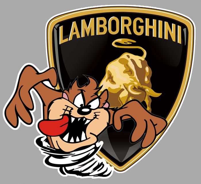 Sticker LAMBORGHINI TAZ : Couleur Course