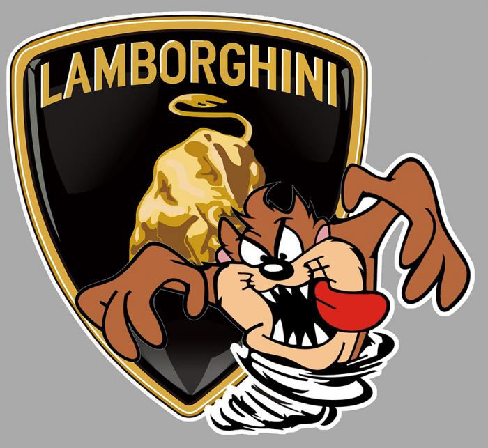 Sticker LAMBORGHINI TAZ : Couleur Course