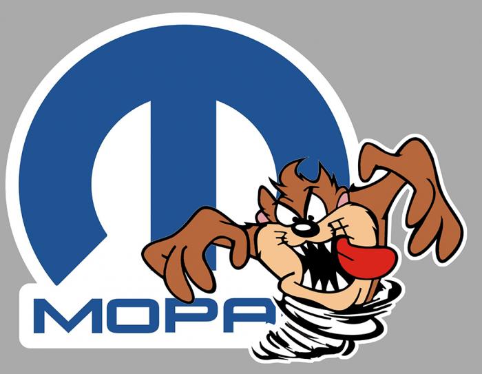 Sticker TAZ MOPAR : Couleur Course