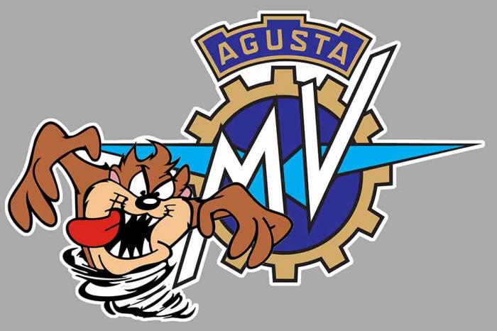 Sticker TAZ MV AGUSTA : Couleur Course