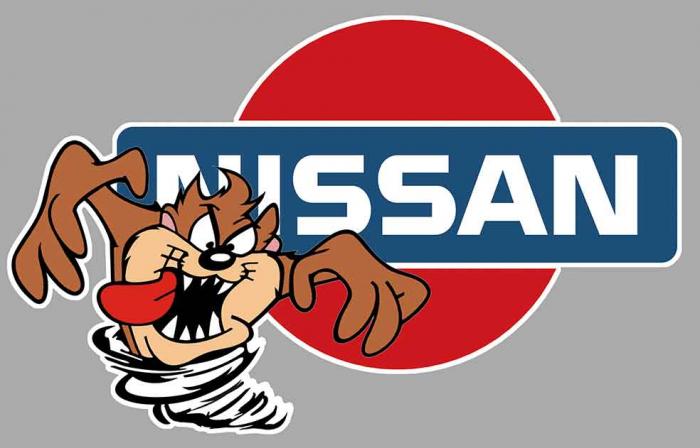 Sticker TAZ DATSUN NISSAN : Couleur Course