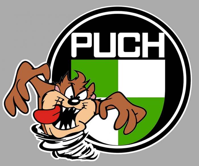 Sticker TAZ PUCH : Couleur Course