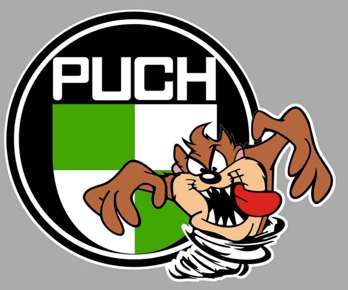 Sticker TAZ PUCH : Couleur Course