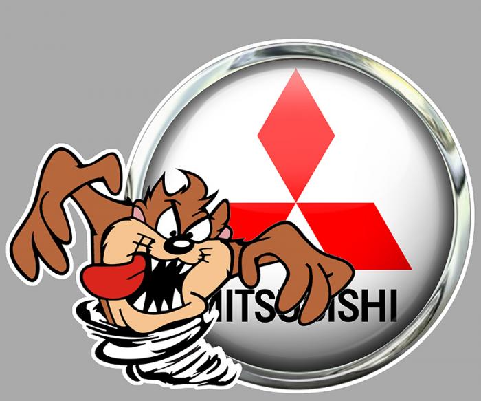 Sticker TAZ MITSUBISHI : Couleur Course