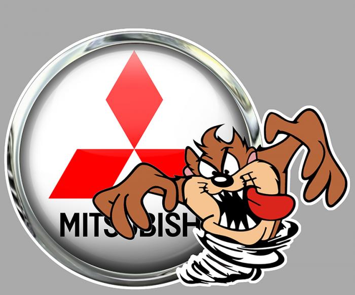 Sticker TAZ MITSUBISHI : Couleur Course