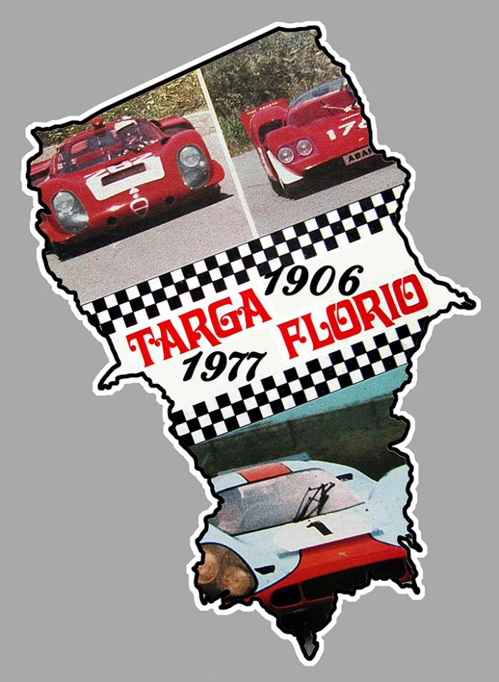 Sticker CIRCUIT TARGA FLORIO : Couleur Course