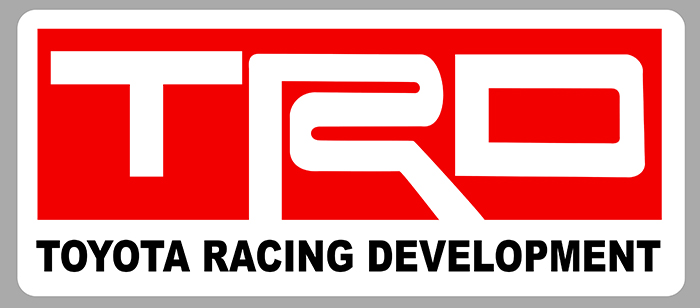 Sticker TRD TOYOTA RACING  : Couleur Course