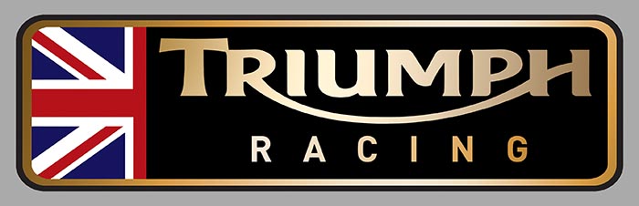 Sticker TRIUMPH RACING : Couleur Course