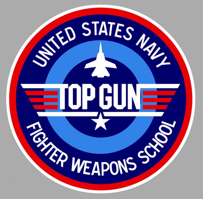 Sticker TOP GUN : Couleur Course